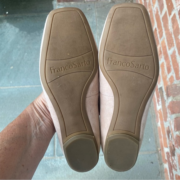 Franco Sarto Franco Ailee Flat Shoes (Blush Suede), blush, Size 6.5 - Picture 6 of 6